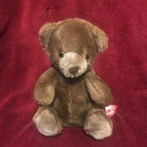 Vintage Charm Co Brown 11" Pot Belly Teddy Bear 1980